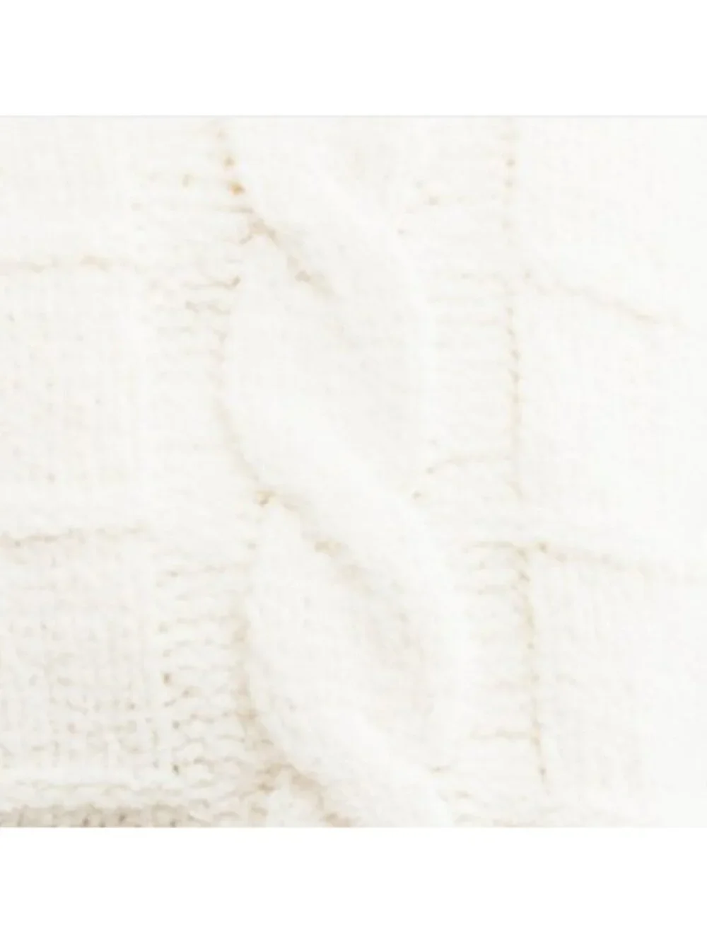 MARTHA STEWART Chenille Cable Knit Blanket